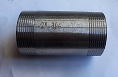 2" (60,3 мм) ISO нр/нр Бочонок, ст. AISI 304, (ШТ)