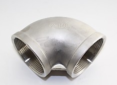 2" (60,3 мм) ISO вр/вр Отвод резьбовой AISI 304, (ШТ)
